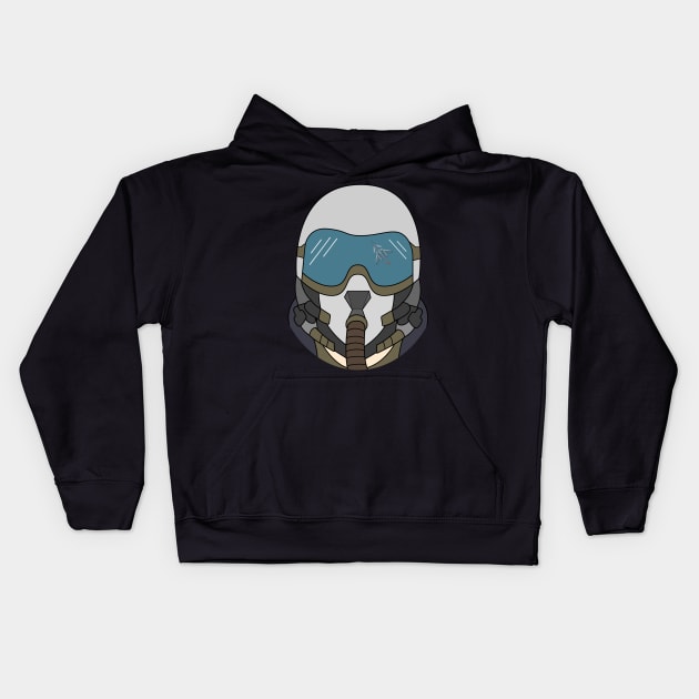 Fighter Jet Military Pilot Kids Hoodie by samshirts